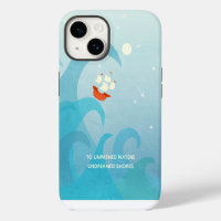 Nautisch zeilboot citaat Case-Mate iPhone Case