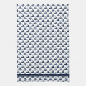 Nautisch zeilboot keukenhanddoek (Verticaal)