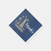 Nautisch zilver boot- en strandspullen Elegant fee Servetten (Hoek)