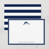 Nautisch | Zwaardvis Aangepaste KantoorKaart Notitiekaartje (Voorkant / Achterkant)