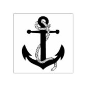 Nautisch zwart anker/marineschip silhouet rubberstempel (Afrduk)