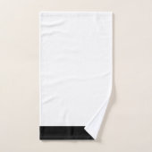 Nautisch zwart-wit ankerband bad handdoek (Handdoek)