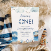 Nautische 1e verjaardag uitnodiging