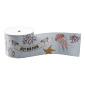 Nautische 3-inch vaders dag gepersonaliseerd Bord  Grosgrain Lint (Spoel)