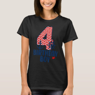 Nautische 4e verjaardag Jongen Zeilers 4 Jaar Oud T-shirt