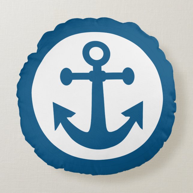Nautische aangepaste anker werpt kussen (Voorkant)