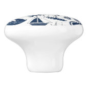 Nautische Aangepaste Keramische knop (Zijkant)