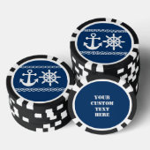 Nautische aangepaste poker chips (Opstapeling)