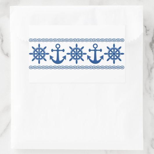 Nautische aangepaste stickers (Tas)