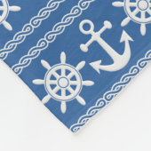 Nautische aangepaste tekst- en kleurendekens fleece deken (Hoek)