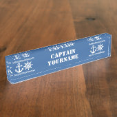 Nautische aangepaste tekst en naamplaat kleurburea naambordje (Zijkant)