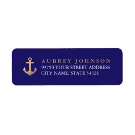 Nautische Adresetiketten Etiket