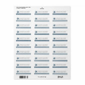 Nautische adreslabels etiket (Full Sheet)