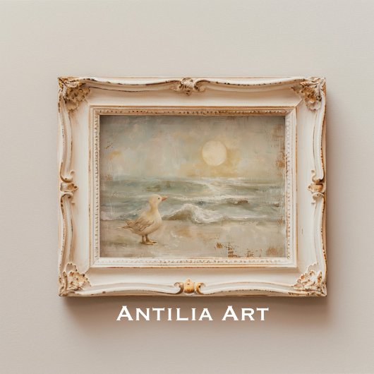 Nautische Albatross Schilderen  Sunny Beach Poster