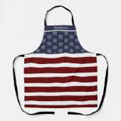 Nautische Amerikaanse vlag Rode Blauwe Starvis Schort (Voorkant)