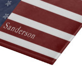 Nautische Amerikaanse vlag Rode Blauwe Starvis Snijplank (Hoek)