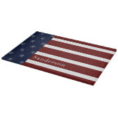 Nautische Amerikaanse vlag Rode Blauwe Starvis Snijplank (Hoek)