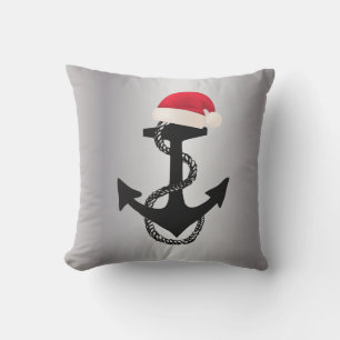 nautische ANCHOR met SANTA HAT   Buitenkussen