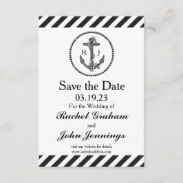 Nautische anker - 3x5 Opslaan van datum Save The Date
