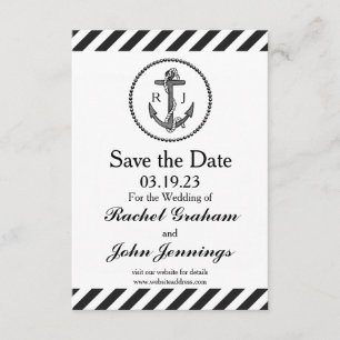 Nautische anker - 3x5 Opslaan van datum Save The Date