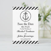  Nautische anker - 3x5 Opslaan van datum Save The Date (Staand voorkant)