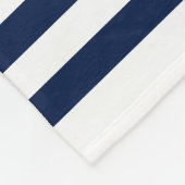 Nautische anker aangepaste monogrammen wit fleece deken (Hoek)