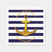 nautische anker aangepaste partij servetten (Voorkant)