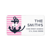 Nautische anker Adresetiketten Etiket (Voorkant)