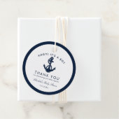nautische anker Baby shower dank u Bedankjes Labels (In situ)