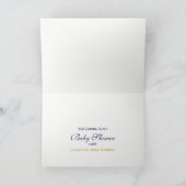 nautische anker Baby shower dank u Bedankkaart (Binnen)