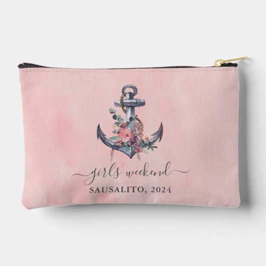 nautische anker badmeisjes weekend etui (Achterkant)