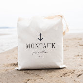 Nautische anker bestemming bruiloft welkom tote bag