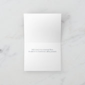 nautische anker blauw Baby shower bedankje Bedankkaart (Binnen)