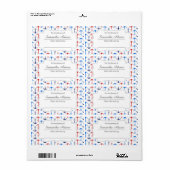 Nautische Anker Bookplate Label Sticker (Full Sheet)