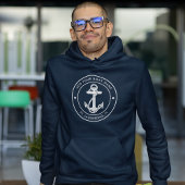 Nautische Anker Boot Naam Aangepast Hoodie