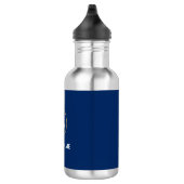 Nautische Anker Boot Naam Marine Blauw Goud Waterfles (Rechts)