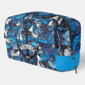 Nautische Anker Boot Naam Reiszak Toilettasje (Rechterhoek)