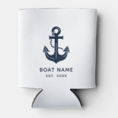 Nautische Anker Bootnaam Blikjeskoeler (Voorkant)