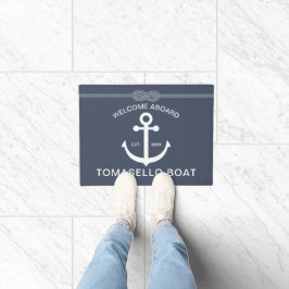 Nautische Anker Bootnaam Deurmat