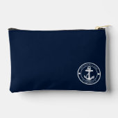 Nautische Anker Bootnaam Moderne Kustdouane Etui (Achterkant)