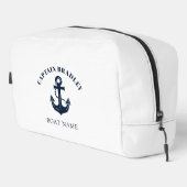 Nautische Anker Bootsnaam Toilettasje (Rechterhoek)