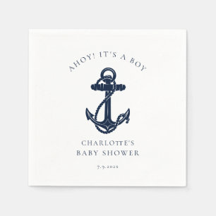 Nautische Anker Boy Baby shower Papier Servet