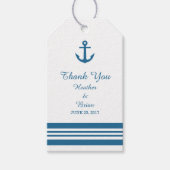 Nautische anker bruiloft cadeau Labels Cadeaulabel (Voorkant)