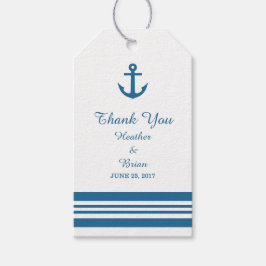 Nautische anker bruiloft cadeau Labels Cadeaulabel