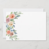 nautische anker bruiloft douche uitnodiging (Achterkant)