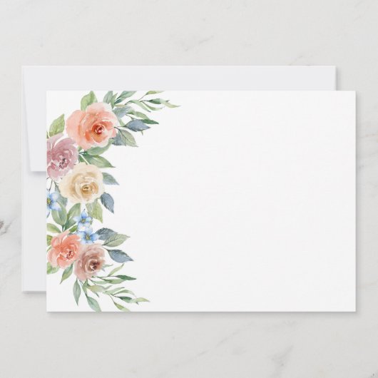 nautische anker bruiloft douche uitnodiging (Achterkant)