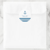 Nautische anker bruiloft stickers (Tas)