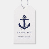 nautische anker dank u Labels Cadeaulabel (Voorkant)
