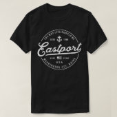 NAUTISCHE ANKER Eastport Maine Reisvakantie T-shirt (Design voorkant)