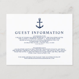  nautische anker gastinformatie informatiekaartje